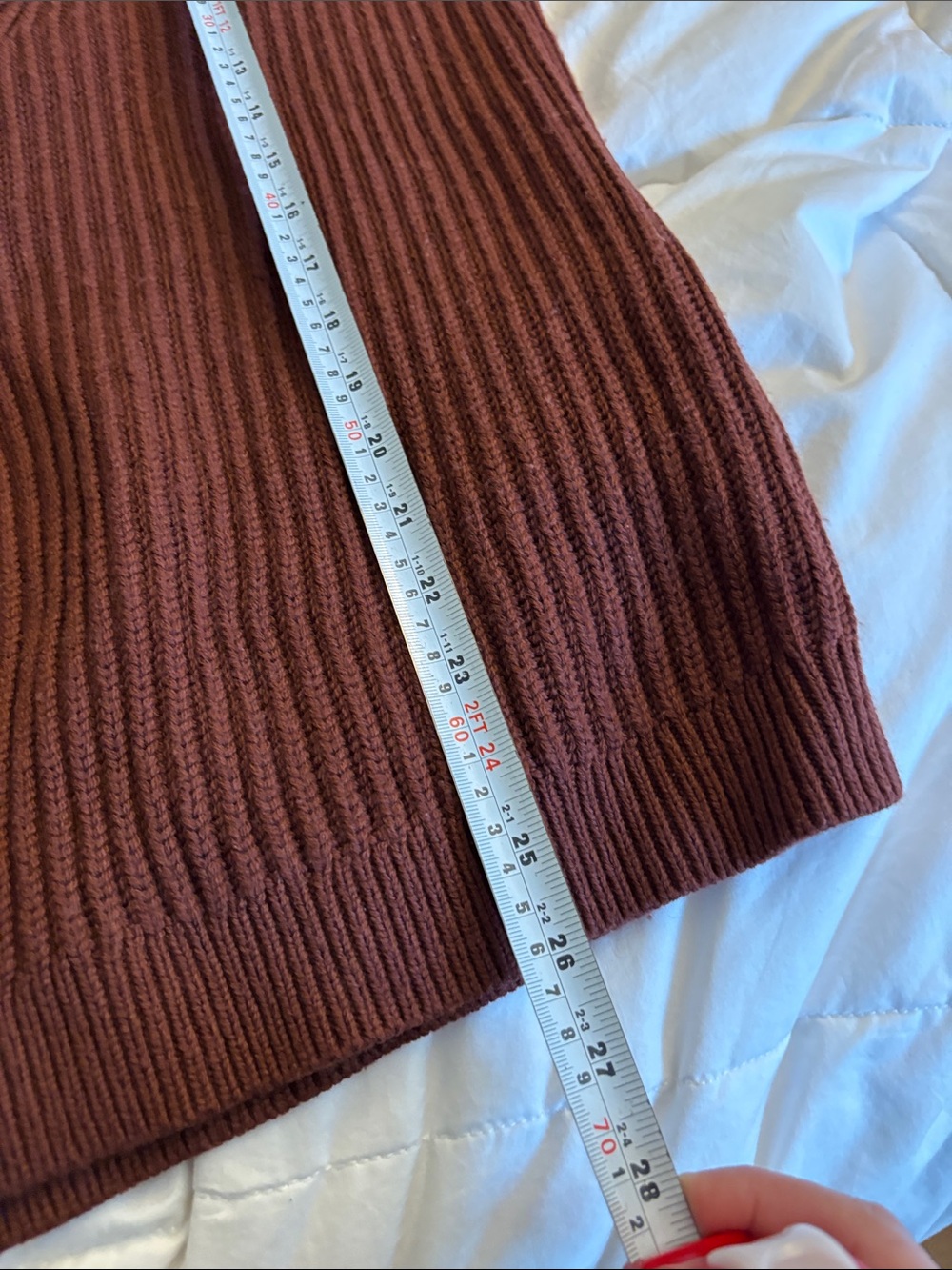 Babaton 100% Merino Wool Oversized Rusty Brown Size Small - Picture 10 of 11